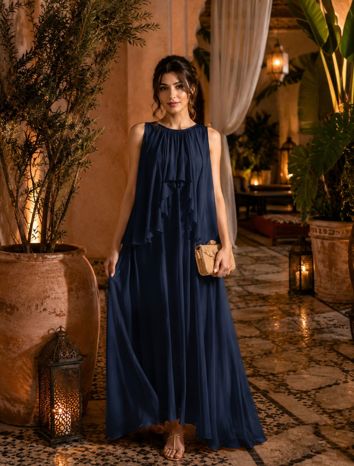 ✨ Robe Longue Élégance Nocturne ✨
